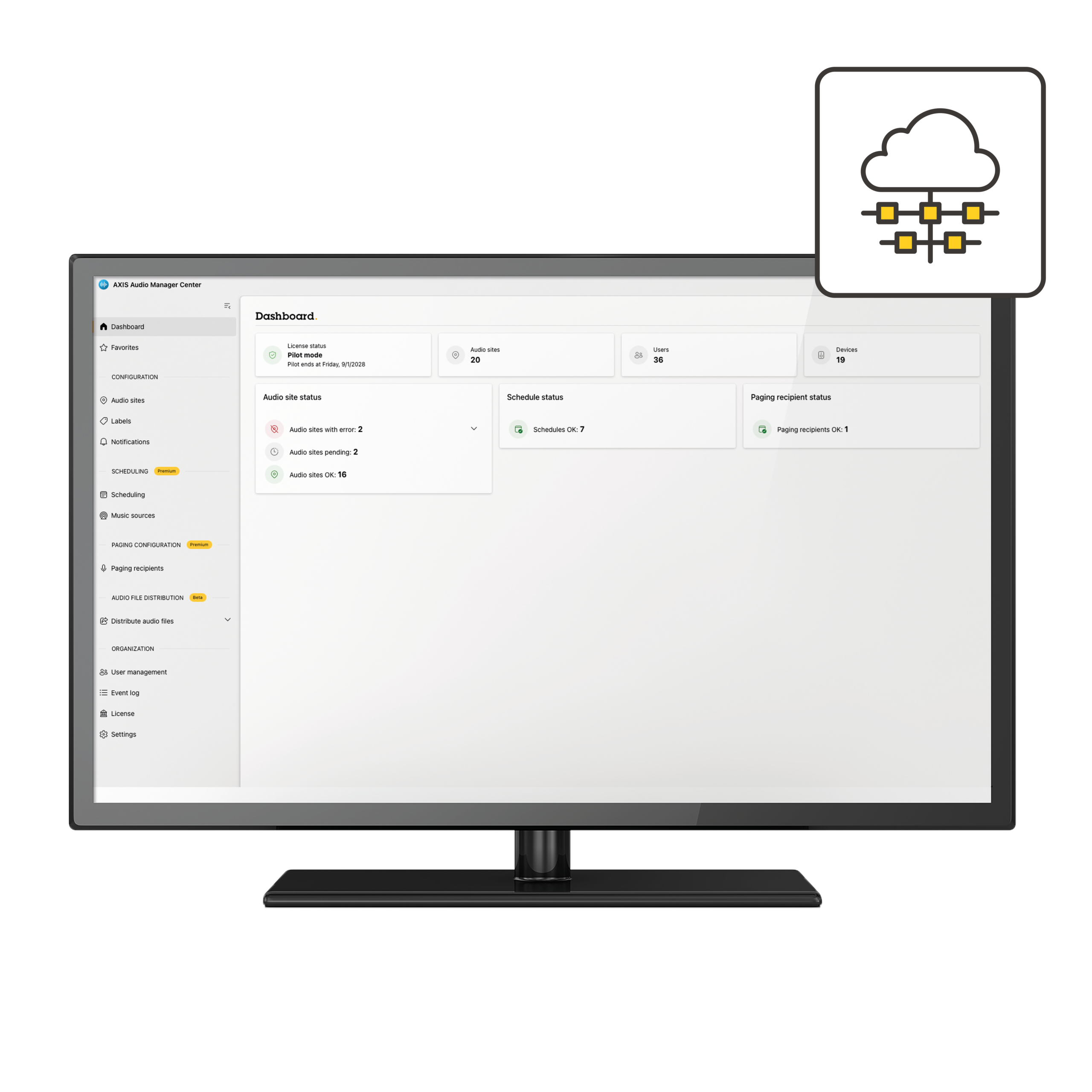 AXIS AUDIO MANAGER CENTER 1Y ELIC