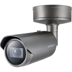 Hanwha PNO-A9081RLP 4K IR Bullet AI camera with Wisenet Road AI
