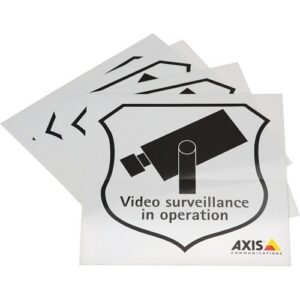 SURVEILLANCE STICKER ENG 10PCS
