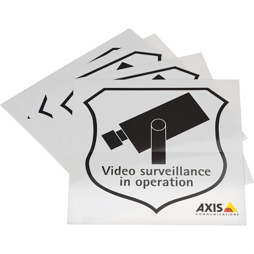 SURVEILLANCE STICKER ENG 10PCS