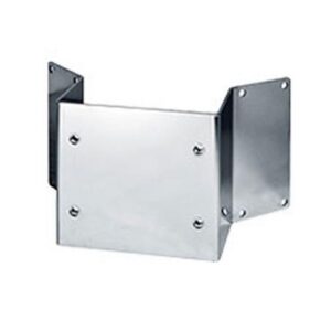 Pelco Corner mount adapter for use with PEX-MBXMP or EXP2230 cameras; AISI 316L SS