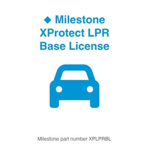 Milestone XProtect LPR Base License, part number XPLPRBL