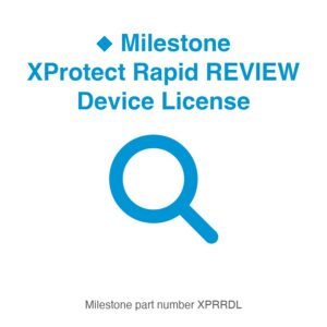 Milestone XProtect Rapid REVIEW Device License, part number XPRRDL