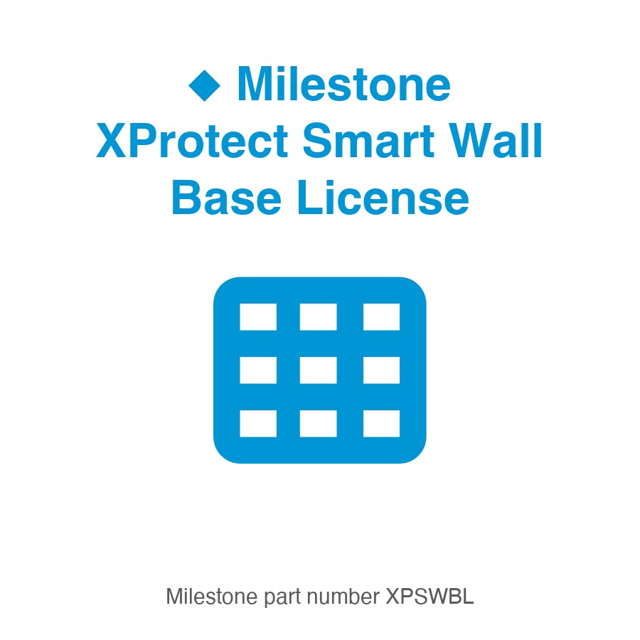 Milestone XProtect Smart Wall Base License, part number XPSWBL