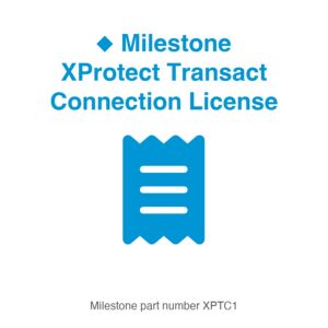 Milestone XProtect Transact Connection License, part number XPTC1